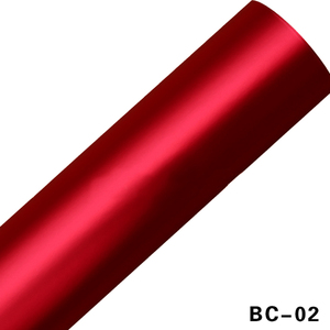 ขายส่ง1.52*18เมตรอากาศฟรีฟองใหม่สีส้มเคลือบโครเมี่ยมโลหะรถไวนิลห่อ - Product Image 2