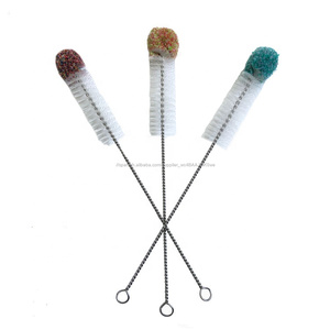 ESD alta calidad Nylon manejado paja de beber y botella de agua cepillo limpiador con algodón suave <span class=keywords><strong>Punta</strong></span> de - Product Image 1