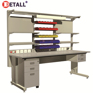 Banc de travail industriel Detall, mobilier modulaire, table d'atelier pour <span class=keywords><strong>technicien</strong></span> - Product Image 4