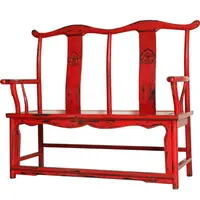 Neo-סיני בית ריהוט עתיק גימור כפול מבריק עץ כיסאות שגם עץ מבריק בציר צבע שושלת חמוש כיסא