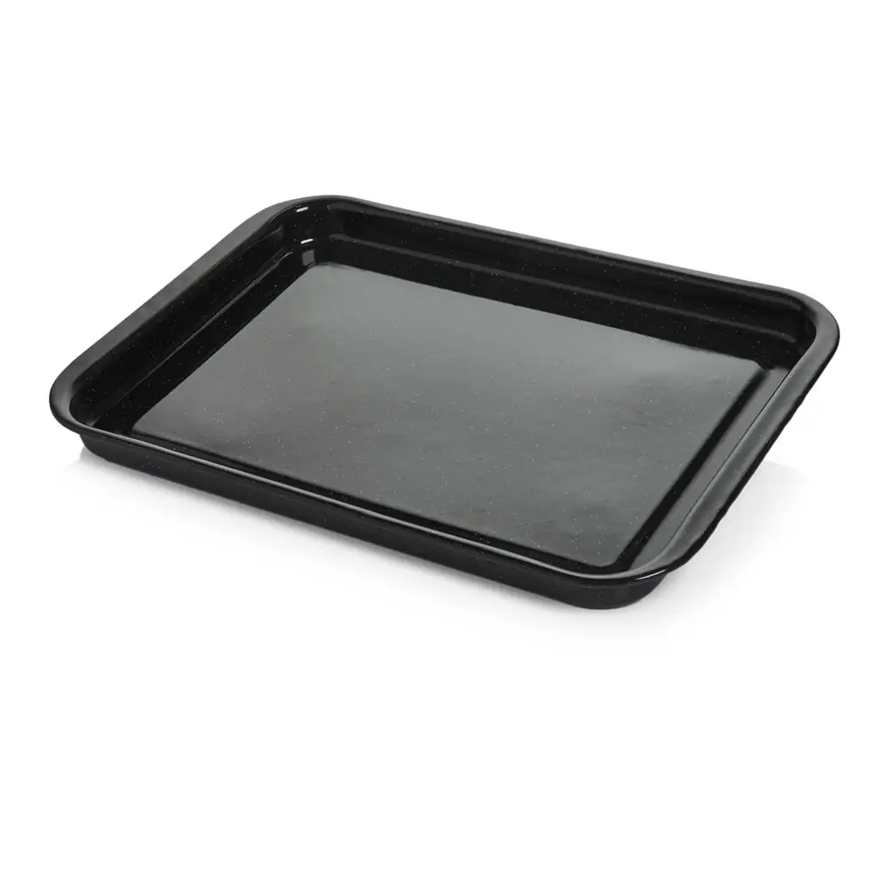 Wholesale Carbon Steel Enamel Non Stick Sheet Pan Serving Baking Tray Roaster Pan Set