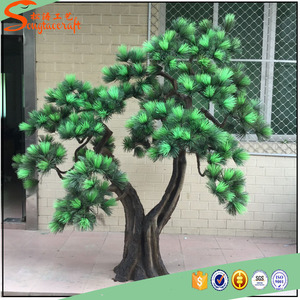 De interior <span class=keywords><strong>planta</strong></span> artificial maceta y pino artificial ramas de árboles decoración - Product Image 1