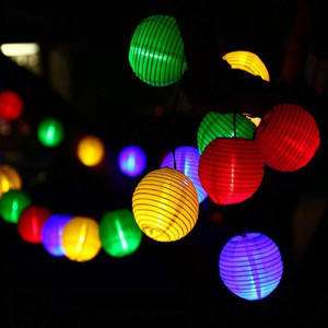 Linterna colgante <span class=keywords><strong>de</strong></span> luz solar multicolor <span class=keywords><strong>de</strong></span> 10 LED para patio <span class=keywords><strong>de</strong></span> jardín al aire libre y decoración navideña clasificada IP44 - Product Image 4