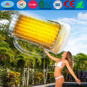 Verano piscina diversión <span class=keywords><strong>gigante</strong></span> PVC inflable cerveza taza piscina flotador balsa playa colchón de aire <span class=keywords><strong>Lilo</strong></span> - Product Image 3
