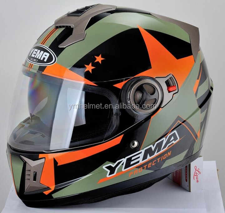 YM-828 DOT Standard Dual Visor Vintage Motorcycle Helmet YM-828 DOT Standard Dual Visor Vintage Motorcycle Helmet