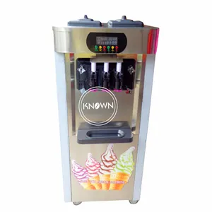 2024 Mobile 3 Fruit Flavor Soft Ice Cream Machine for Sale Europe Customized Soft Gelato Making Machine with CE ISO