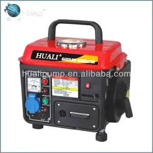 portable gasoline generator with handle, family using generator, daily usage