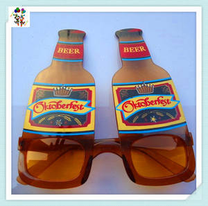 OEM安いプラスチックノベルティビールワインボトル型面白いパーティーグラスHPC-0646 - Product Image 6