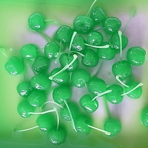Chinese Canned Green <strong>Maraschino</strong> <strong>Cherries</strong> in Heavy Syrup in Jars - Product Image 2