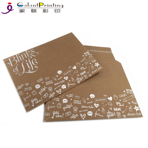Carton rigide en kraft biodégradable, imprimé sur mesure, logo blanc au <span class=keywords><strong>dos</strong></span>, vente en gros, écologique, <span class=keywords><strong>enveloppe</strong></span> A3 - Product Image 2