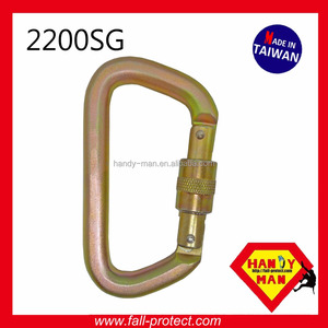 Mosquetón de Acero 2200SG en Forma de D con Cierre de Rosca, Certificado CE EN362, 50kN, para Rescate - Product Image 3