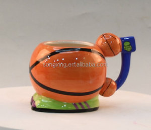 Tasses de <span class=keywords><strong>basket</strong></span>-ball en céramique, sans couvercle, taille et forme, peuvent être personnalisées - Product Image 4