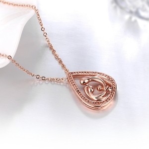 Nuevo diseño de plata <span class=keywords><strong>del</strong></span> encanto de la familia familia árbol colgante de collar - Product Image 5