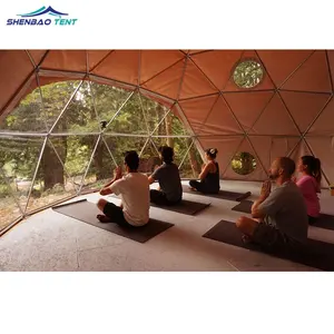 New Design Aluminium Alloy Resort Yoga Geodesic Dome Tent For Outdoor