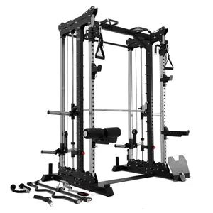 New Arrival SCR Multifunctional Gym Equipment 3 in 1 Combo Power Rack with Smith Machine Function