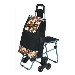 Gerecycled Custom Carry Trolley Boodschappentassen Met Wielen