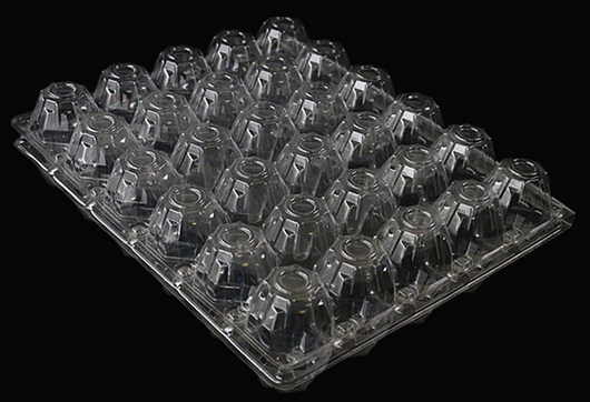 Одноразовые большие пластиковые лотки для яиц, 30 ячеек