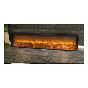60 "antique black in build electric fireplace/heater /stoves