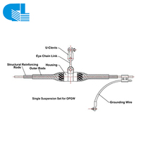 Accesorios para Cable de Fibra Óptica ADSS, Abrazadera de Suspensión de Tensión para Cable ADSS de 200/400/600 Span, Fabricada en China