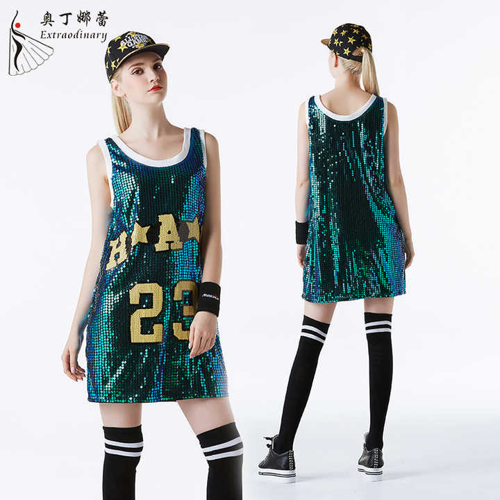 Sequin Baseball Dress main image 1