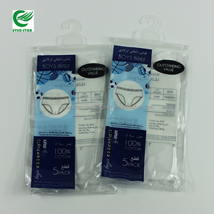Customized Snap Closure Clear PVC Plastic Garment Bag With Hook