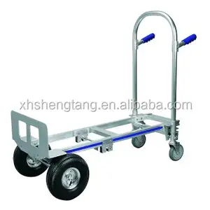 Hand truck, aluminium Vouwen hand trolley/moving opvouwbare hand winkelwagen