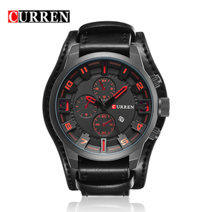 Orologio da Uomo CURREN 8225 <span class=keywords><strong>di</strong></span> Tendenza, Orologio al Quarzo Sportivo da Uomo Impermeabile con Cinturino in Pelle <span class=keywords><strong>di</strong></span> Alta <span class=keywords><strong>Qualità</strong></span>, Vendita all'Ingrosso - Product Image 4