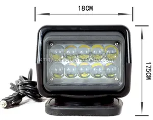 50W 360 Graden Roterende Led Zoek Licht Afstandsbediening Werklamp Voor Suv Boot Auto 'S Verlichting