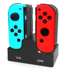 4 Charger Port Charging Station Dock For Nintendo Switch Joy Con Controller