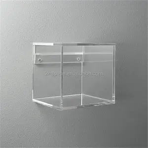 Plexiglas Display Cubes Muurbevestiging Kubus Opslag Display Plank Clear acryl shadow box frame