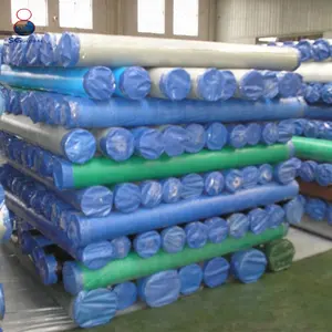 Alibaba Fornecedor Poly Tarp Roll Cover Lumber Wrap Plástico Impermeável PE Tarpaulin Preço Por Metro Tecido Tecido China Plain