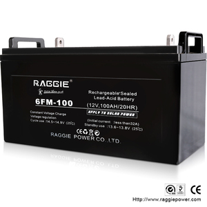 래기 12V 100AH 충전식 딥 사이클 무보수 납축전지 - Product Image 1