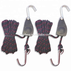 Cuerda de trinquete ligera para cultivo de alta resistencia de 1/4 pulgadas, cuerda ajustable de 1/4 ", percha de trinquete, polea Roper - Product Image 2