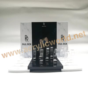 Estante de exhibición de reloj OEM de alto brillo personalizado con soporte de exhibición de bloque de reloj de anillo C Acrílico - Product Image 1