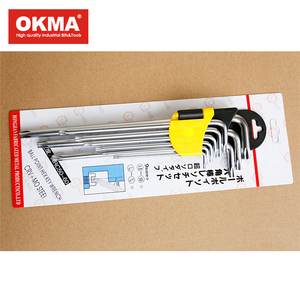Extra long 9 pz torx chiave a <span class=keywords><strong>brugola</strong></span>/cr-v esagonali torx set di chiavi - Product Image 1