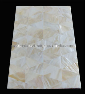 แผ่นเปลือกหอยมุกรูปสี่เหลี่ยมผืนผ้าแผ่นหินเปลือกหอยทะเล - Product Image 1