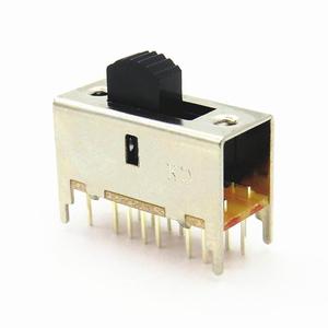 Thu nhỏ chuyển đổi chuyển đổi dọc thiết bị đầu cuối điện tử mini 4 vị trí 3Way 16 pin trượt chuyển đổi có lắp lỗ - Product Image 1