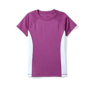 Детская Солнцезащитная Базовая рубашка с защитой от ультрафиолета UV 50, детский купальник, Топ