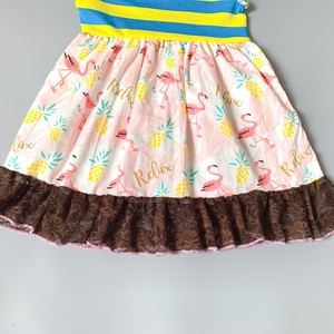 Платье для девочек Yihui RTS: повседневное, с круглым вырезом, весеннее, с леопардовым принтом, оборками, без рукавов, с эластичной талией и карманами - Product Image 4