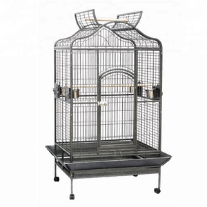 Cage d'élevage en fer empilable pour <span class=keywords><strong>oiseaux</strong></span> de taille moyenne, écologique, avec plateau en plastique, livraison gratuite, vente en gros - Product Image 1