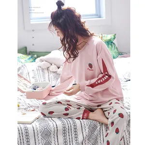 Aardbei Pyjama Trui En Jogger Pyjama Set