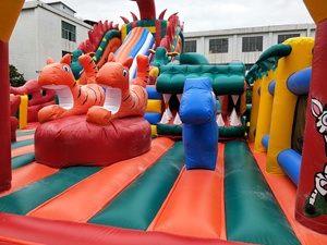 Nhà Máy Trực Tiếp Thương Mại Lâu Đài Bơm Hơi Trở Ngại Trượt/Bay Rồng Nhảy Trượt Giá Thấp Khuyến Mãi - Product Image 3