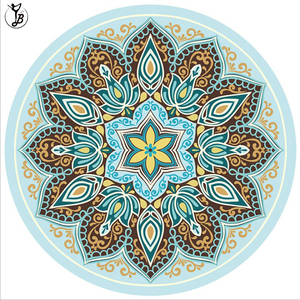 Mandala stampato rotondo stuoia di yoga gomma naturale <span class=keywords><strong>tappetino</strong></span> per la <span class=keywords><strong>meditazione</strong></span> - Product Image 4