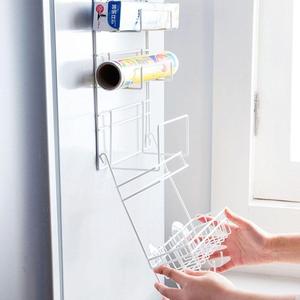 Organizzatore da Appendere Sopra la Porta <span class=keywords><strong>in</strong></span> <span class=keywords><strong>Acciaio</strong></span> al Carbonio Solido a 5 Livelli Non Pieghevole, Robusto Scaffale Laterale per Frigorifero - Product Image 3