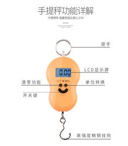 Giá Rẻ Mini Electric Xách Tay Cá Quy Mô Du Lịch Hành Lý Trọng Lượng Trọng Lượng Chức Năng ABS + Thép Không Gỉ Trung Quốc LCD 50Kg/10G - Product Image 4