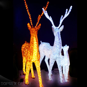 2024 Toprex decoración <span class=keywords><strong>de</strong></span> <span class=keywords><strong>Navidad</strong></span> al aire libre Led acrílico Reno <span class=keywords><strong>adornos</strong></span> para la venta - Product Image 3