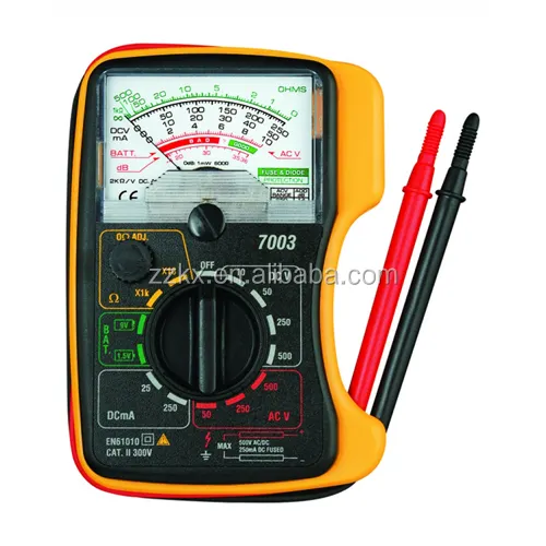 7003 analogico Meter Voltmetro Amperometro Tester di Resistenza 1.5V 9V Batteria Tester Multi tester