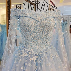 100% Real Actual Appliqued Flowers Pearls Plus Big Size White Ivory Floor Length <strong>Puffy</strong> Wedding <strong>Gowns</strong> MWA261