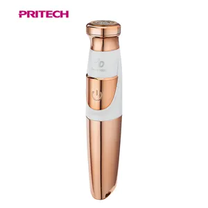 PRITECH-depiladora eléctrica portátil para mujer, afeitadora facial impermeable IPX6