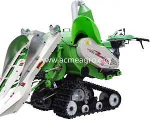 brand model 4LZ-0.6 mini rice combine harvester